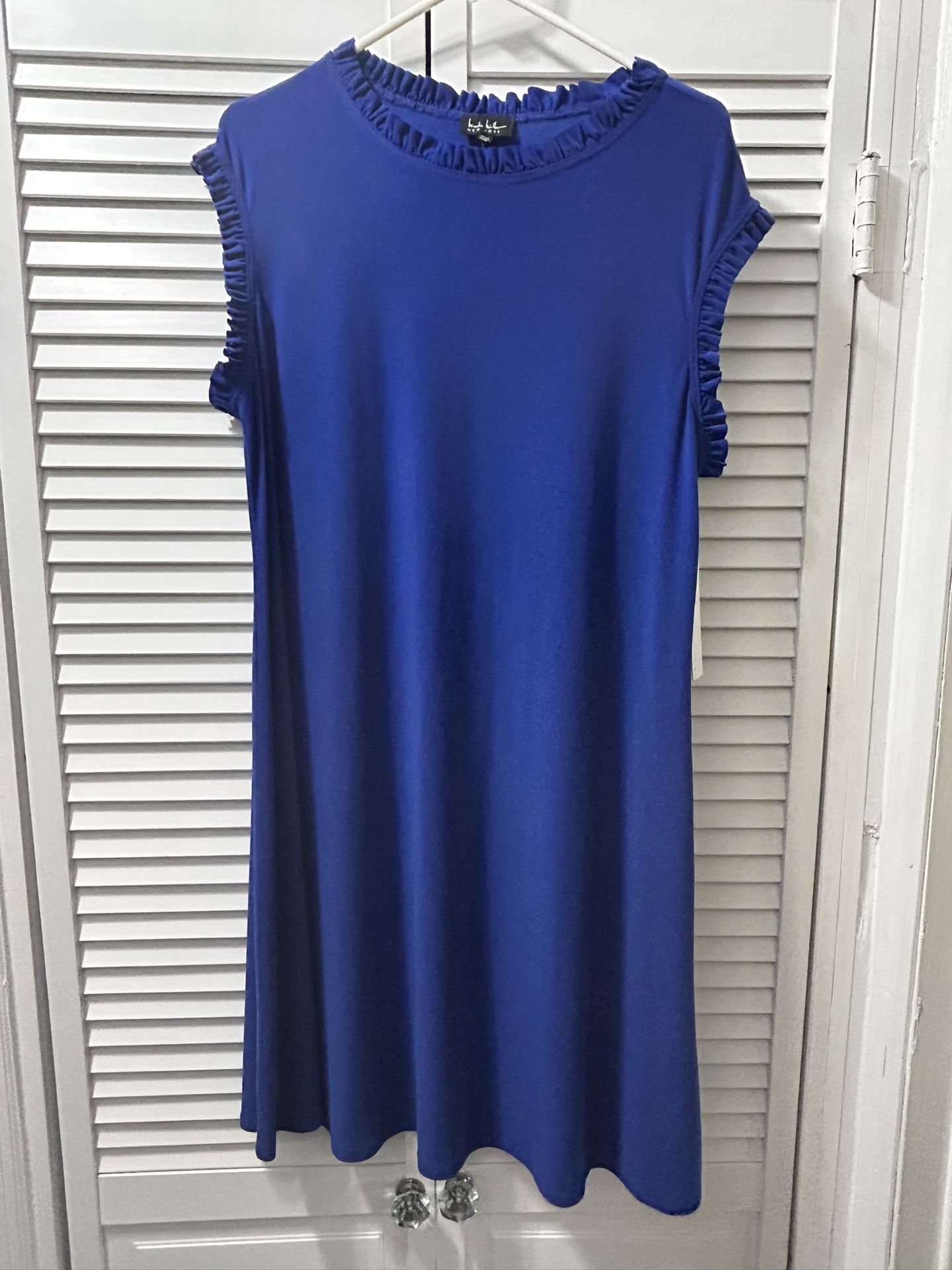 1 X Royal Blue Dress. N W Tags. Nicole Miller Brand