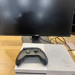 Xbox One S 1TB W/ 24in Monitor 