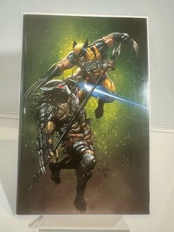 PREDATOR VS WOLVERINE #1 KIRKHAM NYCC VIRGIN VARIANT MARVEL COMICS 2023