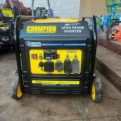 9000-Watt Electric Start Gasoline Powered Open Frame Inverter Generator with CO Shield