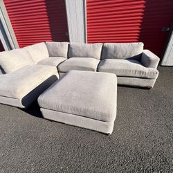 *FREE DELIVERY* Beige 3 Piece Sectional Sofa
