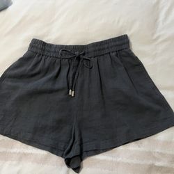 Zara High Waist Charcoal Gray Shorts