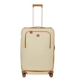 BRIC’S Firenze Designer Luggage – 32” Large Spinner Cream Color, USED