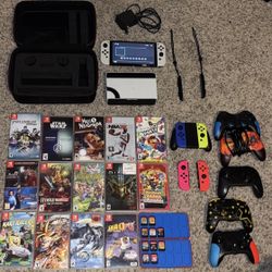 Nintendo Switch OLED And Games Lot (Check Description)