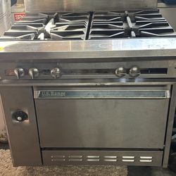 American Range 36” 4 Burner Stove W/ Oven Natural Gas