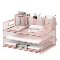 Pink Desk Organizer