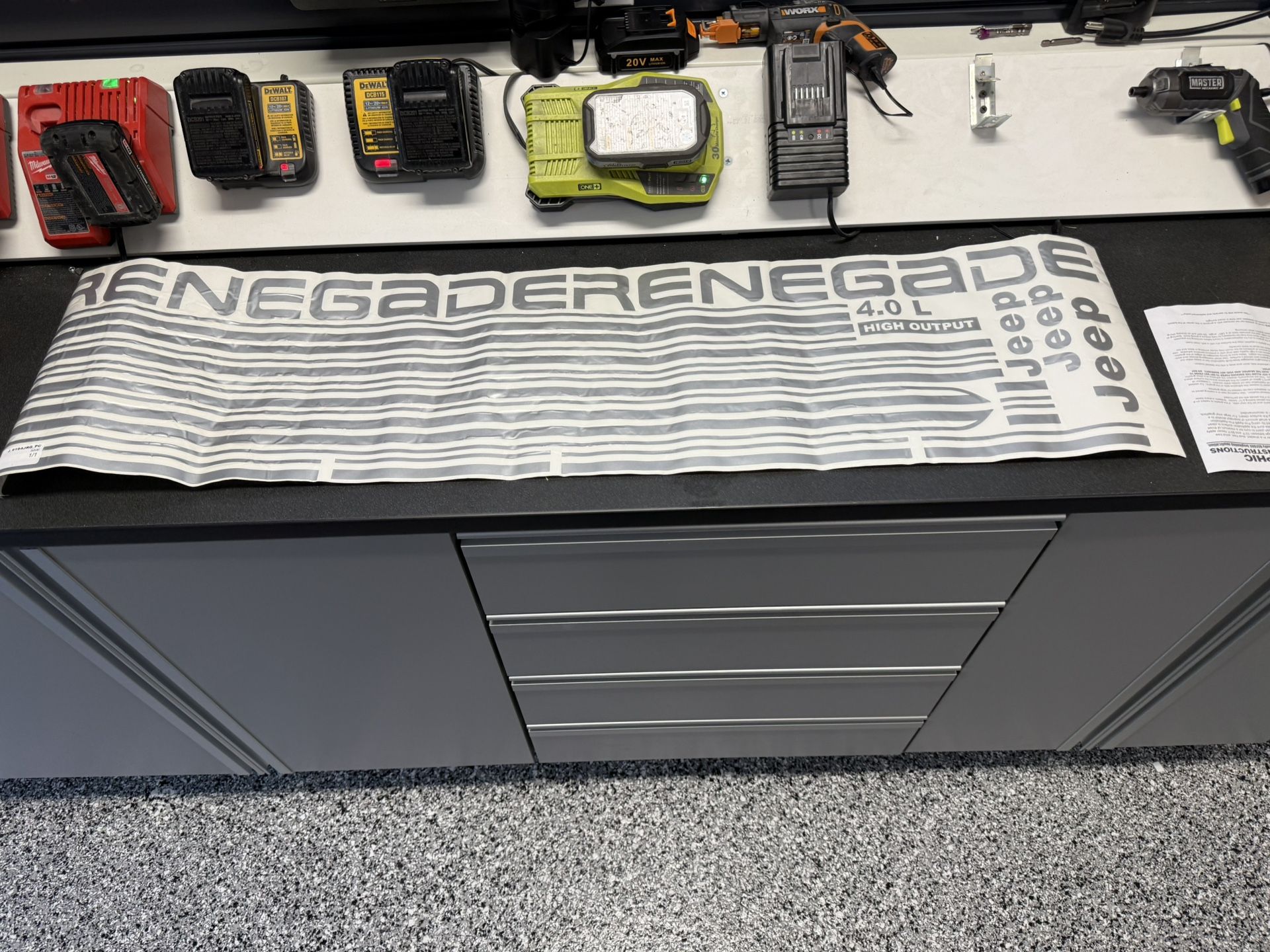 Jeep YJ Wrangler Renegade Factory Decal Kit