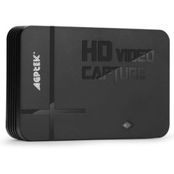 AGPTEK HD Game Capture Video Capture 1080P HDMI/AV Recorder Xbox 360&One/ PS3 PS4,Support Mic in with Both HDMI and AV Input