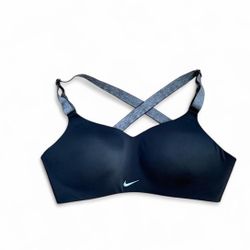 Nike studio black cross back strappy training sports bra