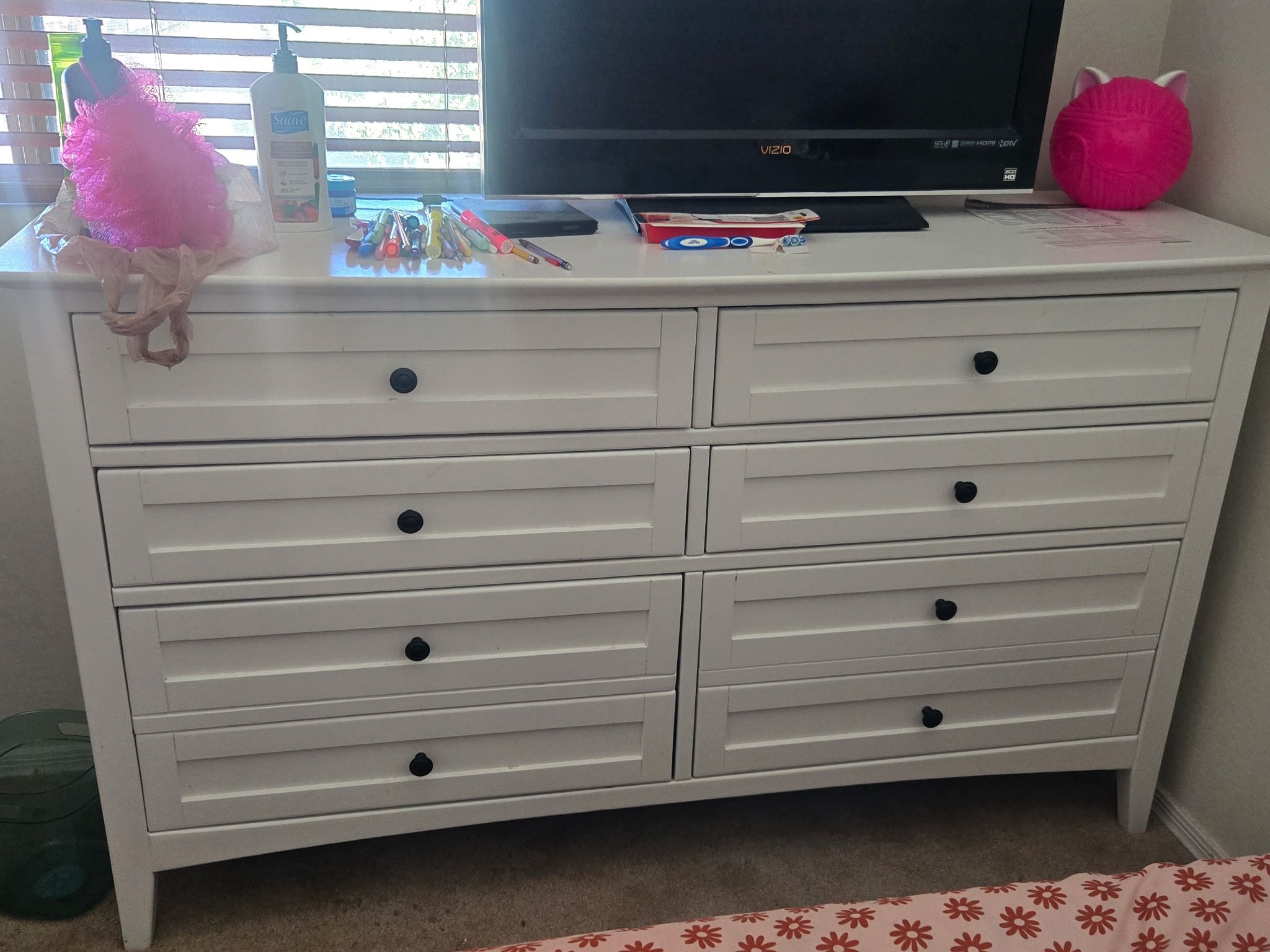 White Wood Dresser Delivered