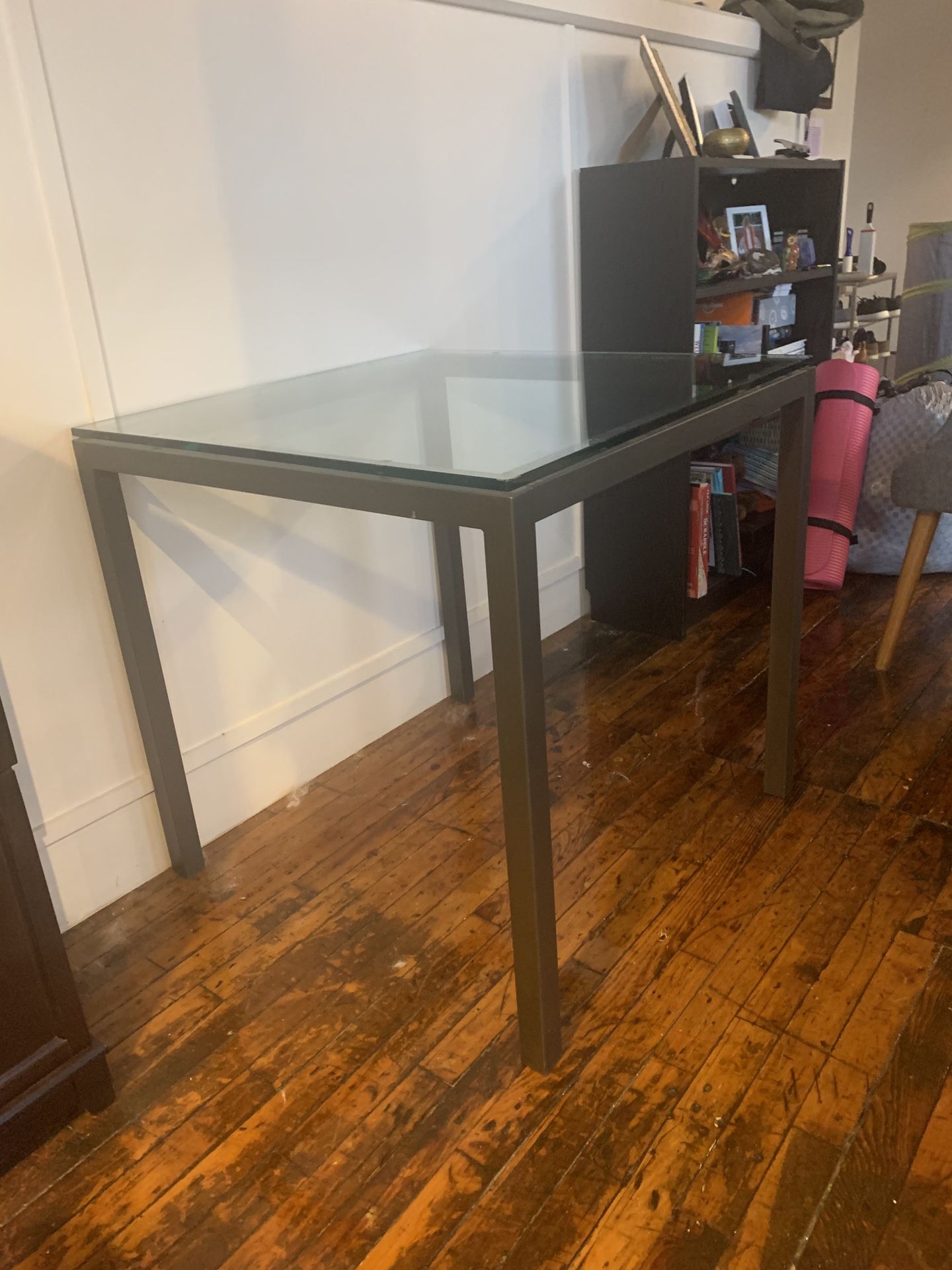 West Elm Glass Table