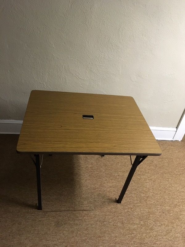 30 X Card Table Or Audiovisual With Folding Legs And Adjustable