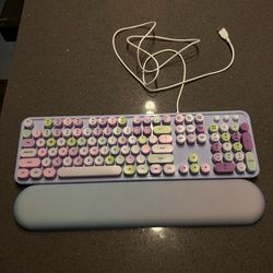 Colorful aesthetic keyboard