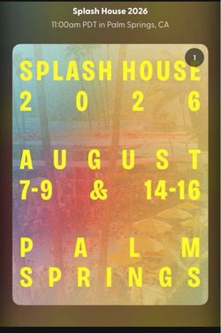 SPLASH HOUSE WEEKEND 2 SUNDAY