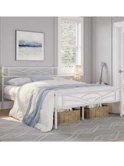Brand new full size bed frame white