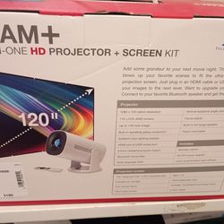 All in one projector + screen
