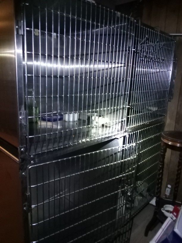 Ken-kage Dog Kennels Stainless Steal. 6 Kennels