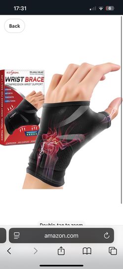 Sinbowl Carpal Tunnel Wrist Brace, Adjustable Wrist Compression Sleeve Hand Brace for Wrist and Thumb Pain Relief, Arthritis, Tendonitis, Sprains, Spo