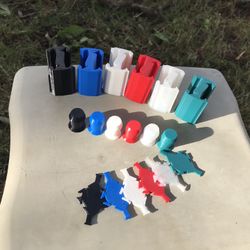 Custom Chess Set. Colorful chess board. Custom holder and Modern pieces. 3D-Printed