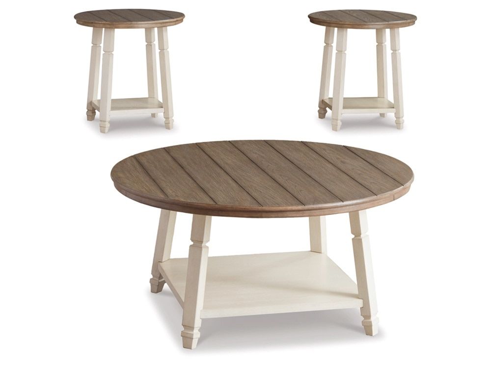 Ashley Coffee Table + 2 Side Tables Set