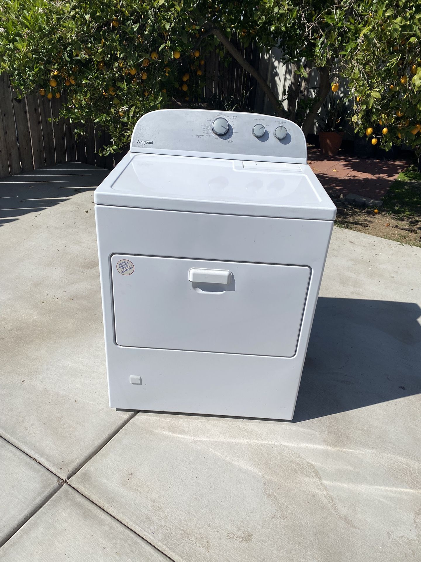 whirlpool dryer gas heavy duty super capacity good condition delivery and installation available 