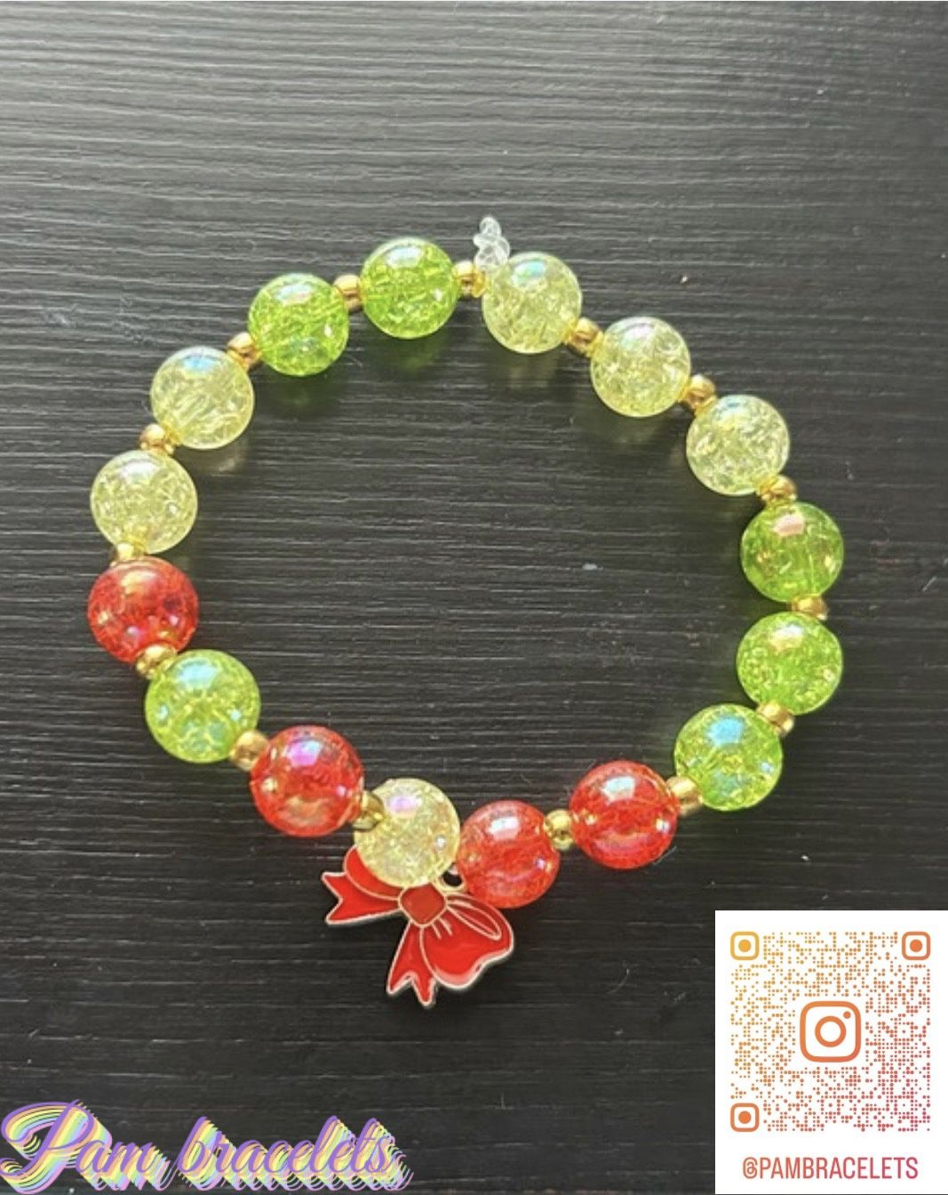 Christmas Gift Beaded Bracelet
