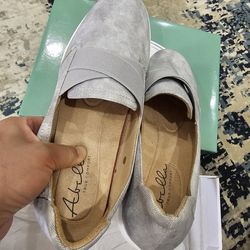 Abella Eloise Slip-On Sneakers, color "Grey Multi", size 8M