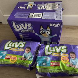 Size 1 and 2 baby diapers