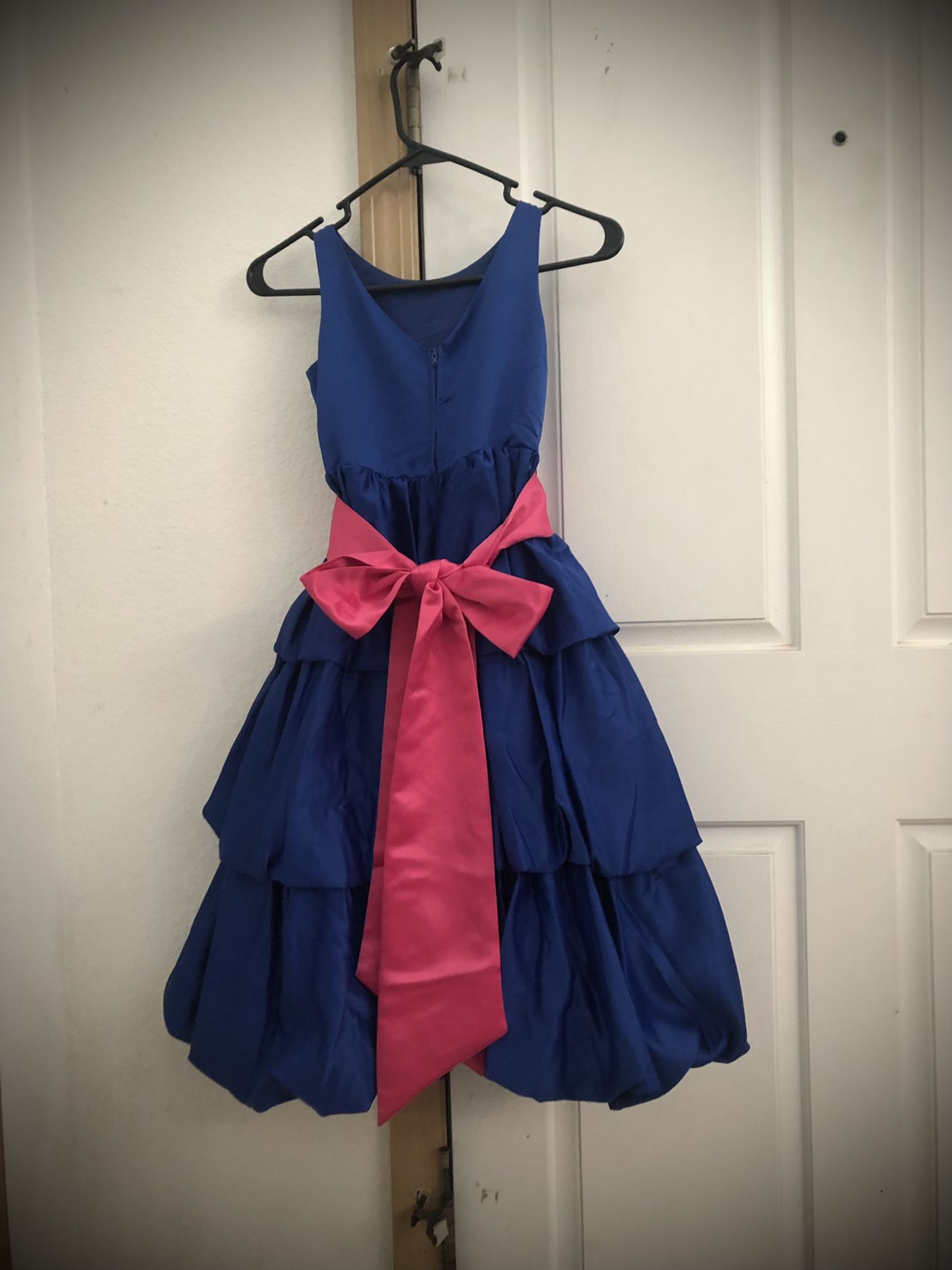 Royal Blue Flower Girl Dress Sz. 5/6 Like New!!