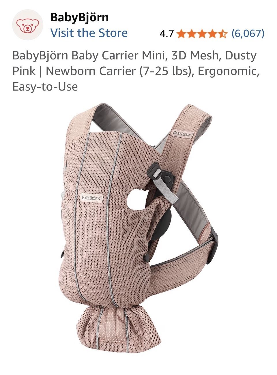 Baby Bjorn carrier