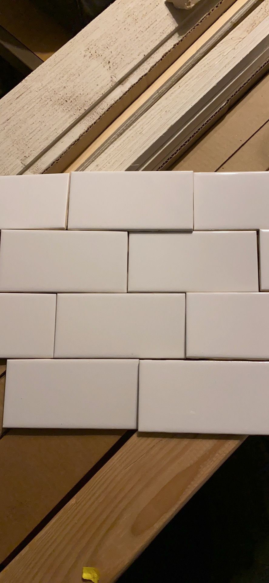White Ice 3x6 Ceramic Subway Tile - 4 new boxes 40 sq ft