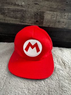 Youth Red Mario Hat - One Size Fits All Adjustable