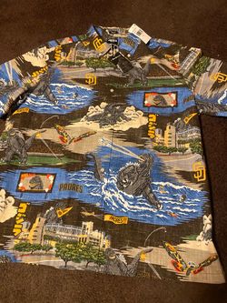 (New) Reyn Spooner XL San Diego Padres Godzilla Hawaiian Shirt