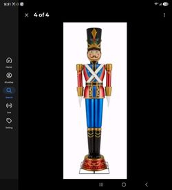 Large Christmas Nutcracker Soldier Decoration (animatronic)