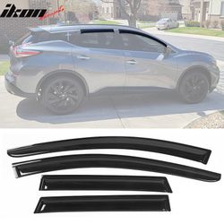Fits 2015-2024 Nissan Murano Z52 Window Visors Acrylic Sun Rain Air Deflector 4PC