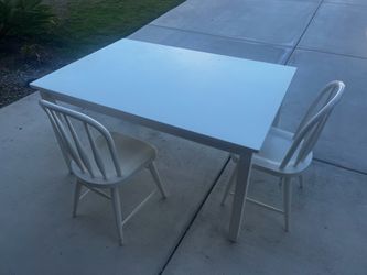 Pottery Barn kids table with 2 chairs