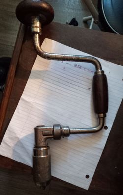 Stanley Sweetheart No. 903-10 Ratcheting Brace Hand Drill Vintage Woodworking Tool