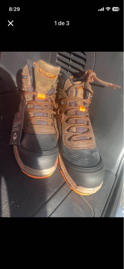 Botas Wolverine waterproof Sz 8.5 ew. steel toe