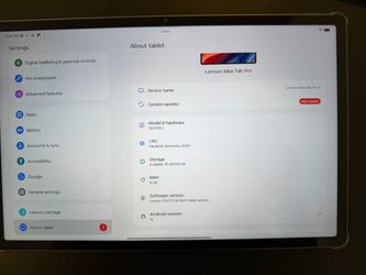 Lenovo IdeaTab Pro TB373FU 128GB Tablet
