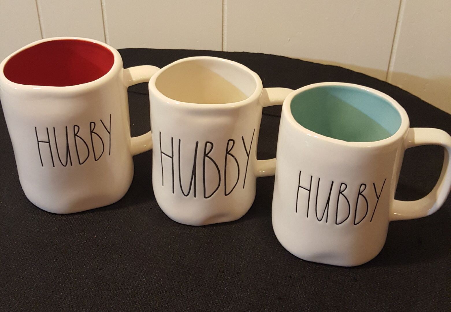 Rae Dunn Hubby Valentine Mug Set