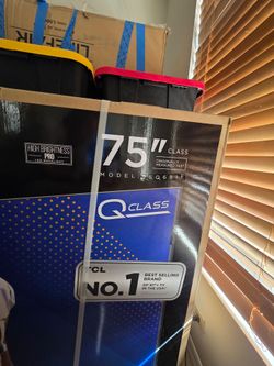 TCL 4K smart TV.  75 in