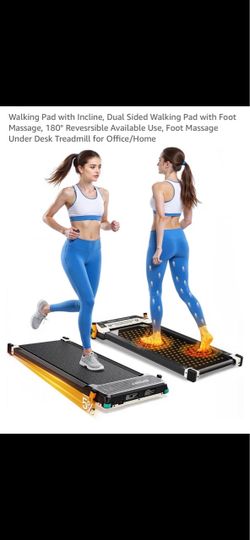 2 sided treadmill with vibration. Remote control and incline new factory sealed