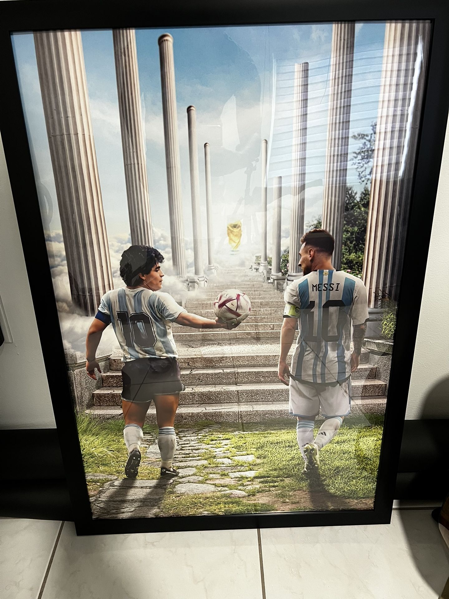 Messi Maradona Póster 36x23