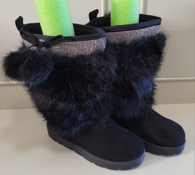 Women’s Snow Boots Mid-Calf Fur Lining