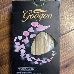 Googoo 100% human hair extensions - new in box!