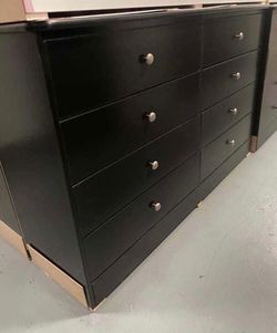 8 drawer black
