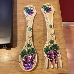 Grape Spoon & Fork Decor 