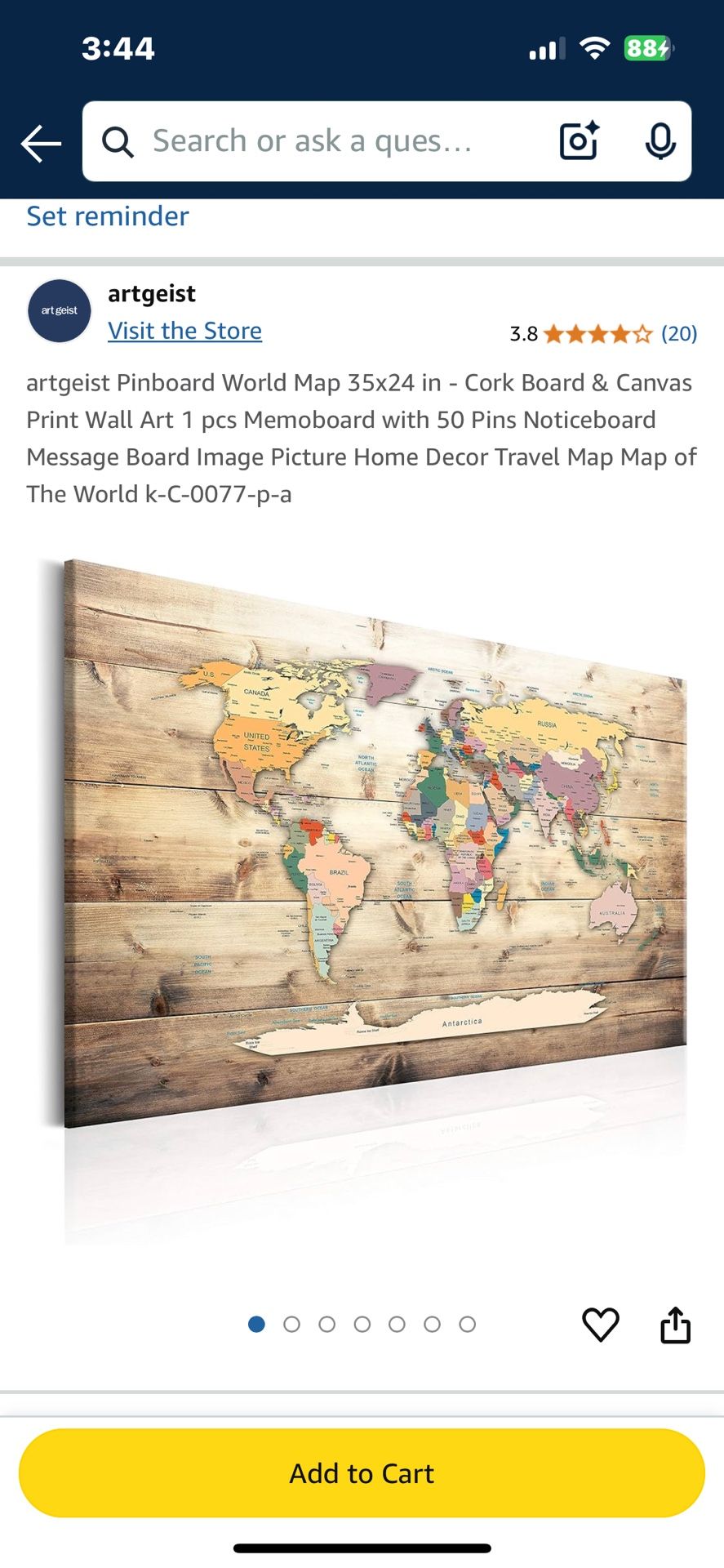 Pin Board World Map