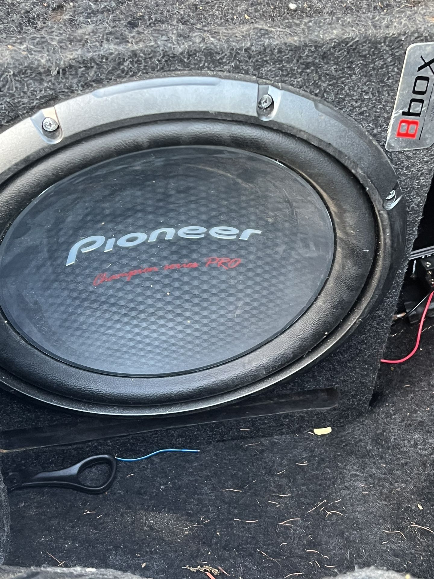 Amp and subwoofer