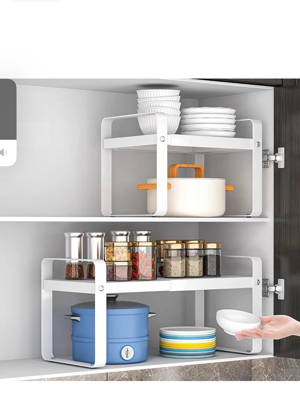 2 - Tier Expandable Kitchen Cabinet Shelf